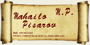 Mahailo Pisarov vizit kartica